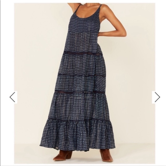 NWT Free People Midnight Dance Print Maxi Slip - Picture 5 of 8